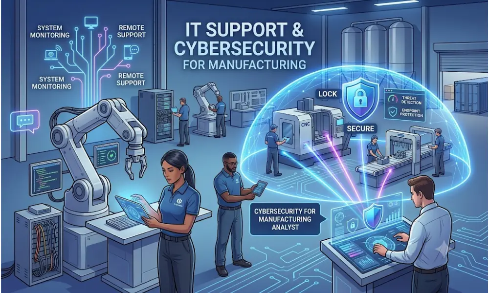 IT Support and Cybersecurity for Manufacturing Companies